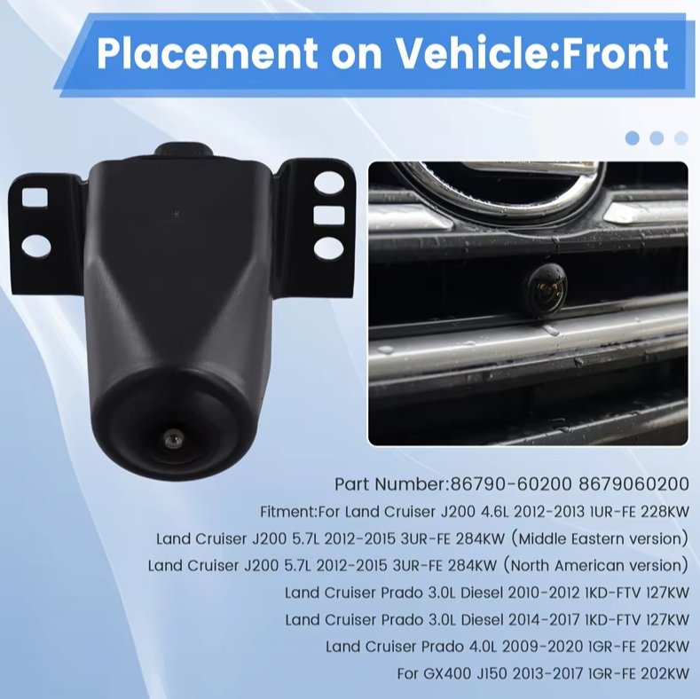 Камера переднего вида Toyota Land Cruiser 2009+ (8679060200)